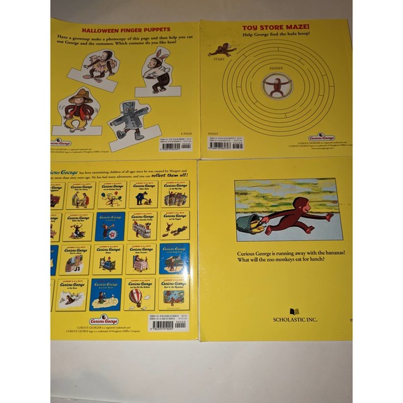 Lot of 11 Vintage 1950 - 2002 Curious George PB Books Rare Collectible - Picture 5 of 14